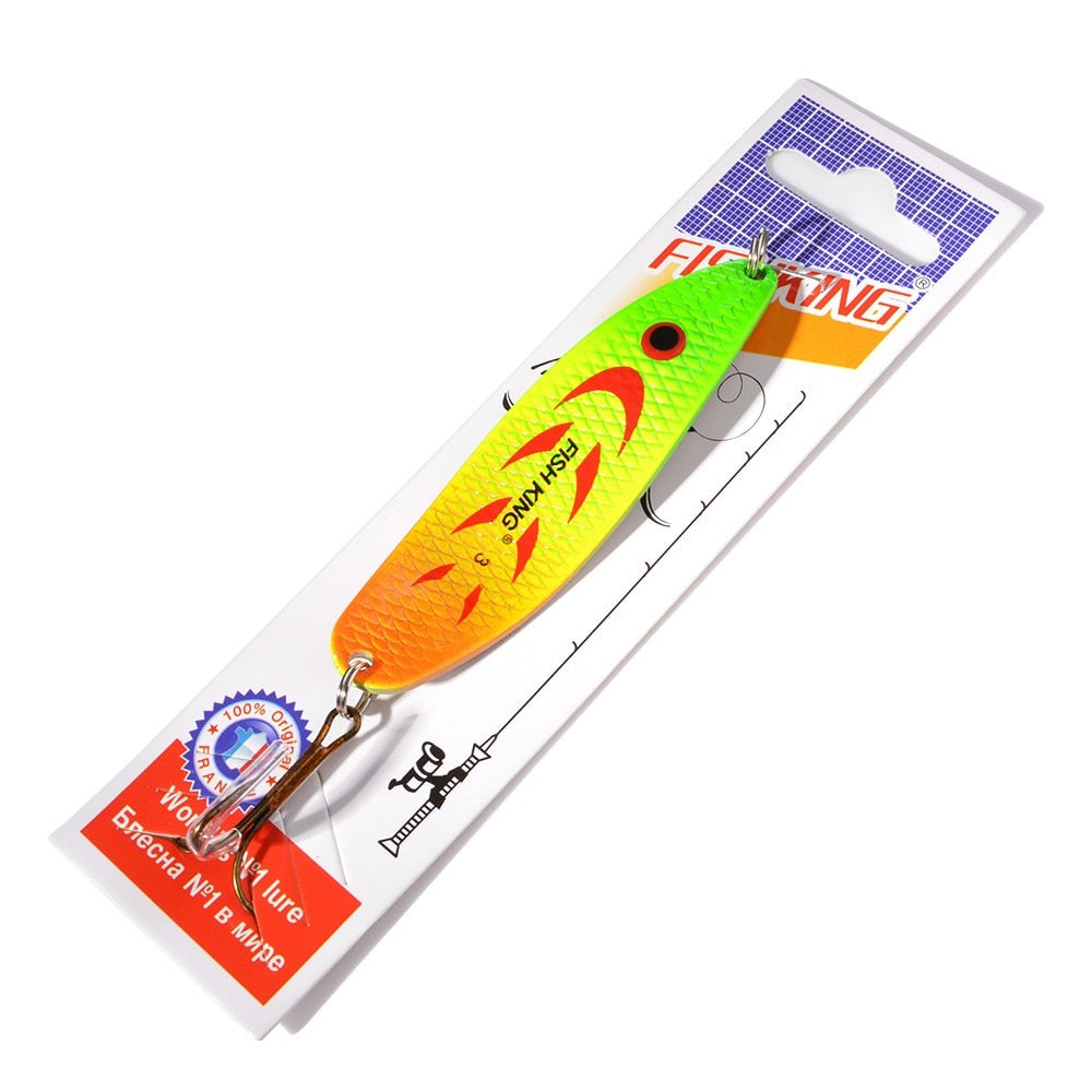 Spoon  FISHKING Fishing Lures Spoon Wobble Metal Jig Trout Spoon18g 27g Spinner