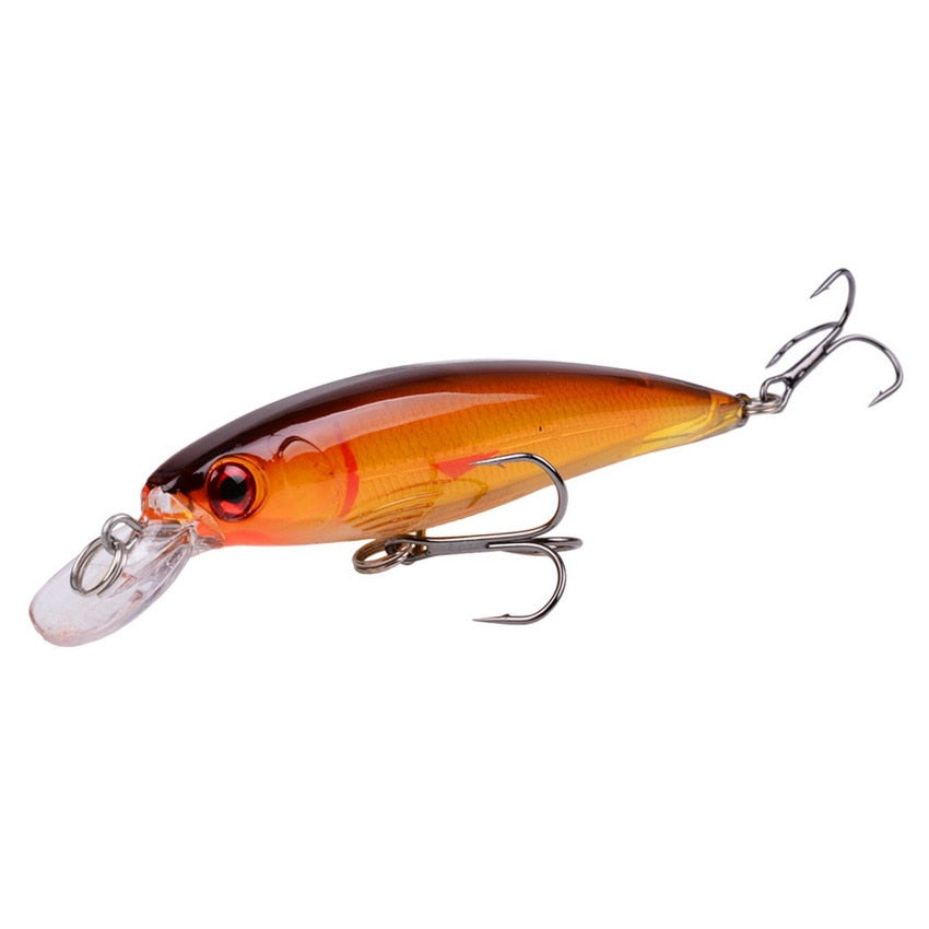 Laser Minnow Fishing Lure 11CM 13G pesca hooks fish wobbler tackle crankbait artificial