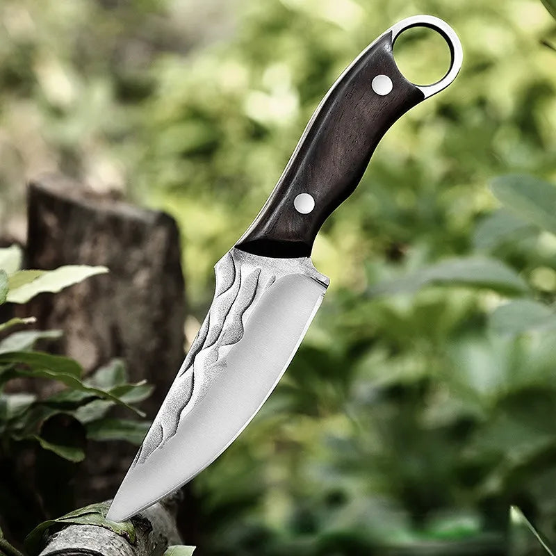 Boning Knife Outdoor Hunting Camping Knife Handmade Forged Knife Kitchen Knife Military Knife- Good for Camping Survival Outdoor