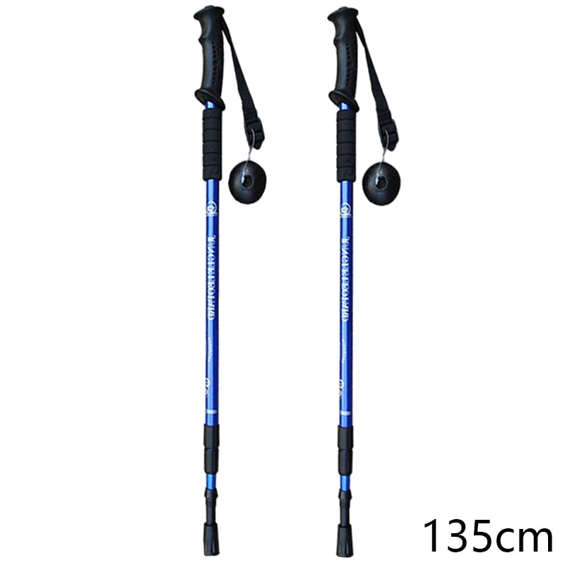 Sticks Telescopic Trekking Hiking Poles Mountaineering Walking Sticks Retractable