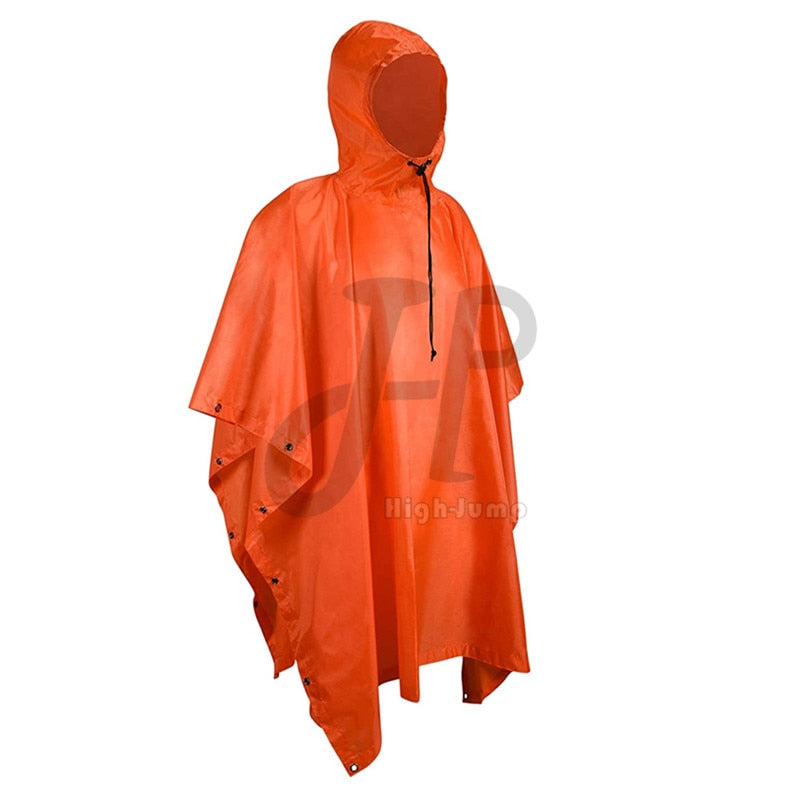 Outdoor Hooded Breathable Rainwear Camo Poncho Army Tactical Raincoat Camping