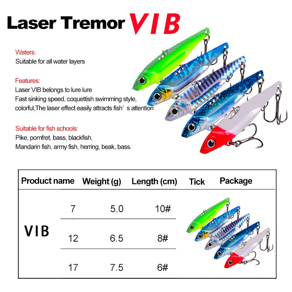 1Pcs Metal VIB FIshing Lure Vibration 3D Eyes Pesca Crank Lures Winter Sinking Hard Bait