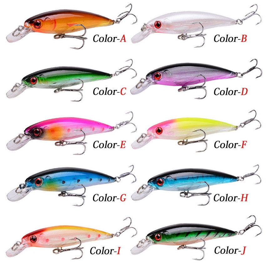 Laser Minnow Fishing Lure 11CM 13G pesca hooks fish wobbler tackle crankbait artificial