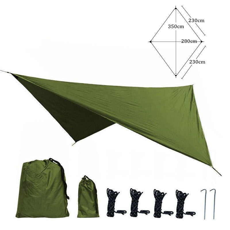 210T Waterproof Tarp Tent Shade Outdoor Camping Hammock Rain Fly UV Garden