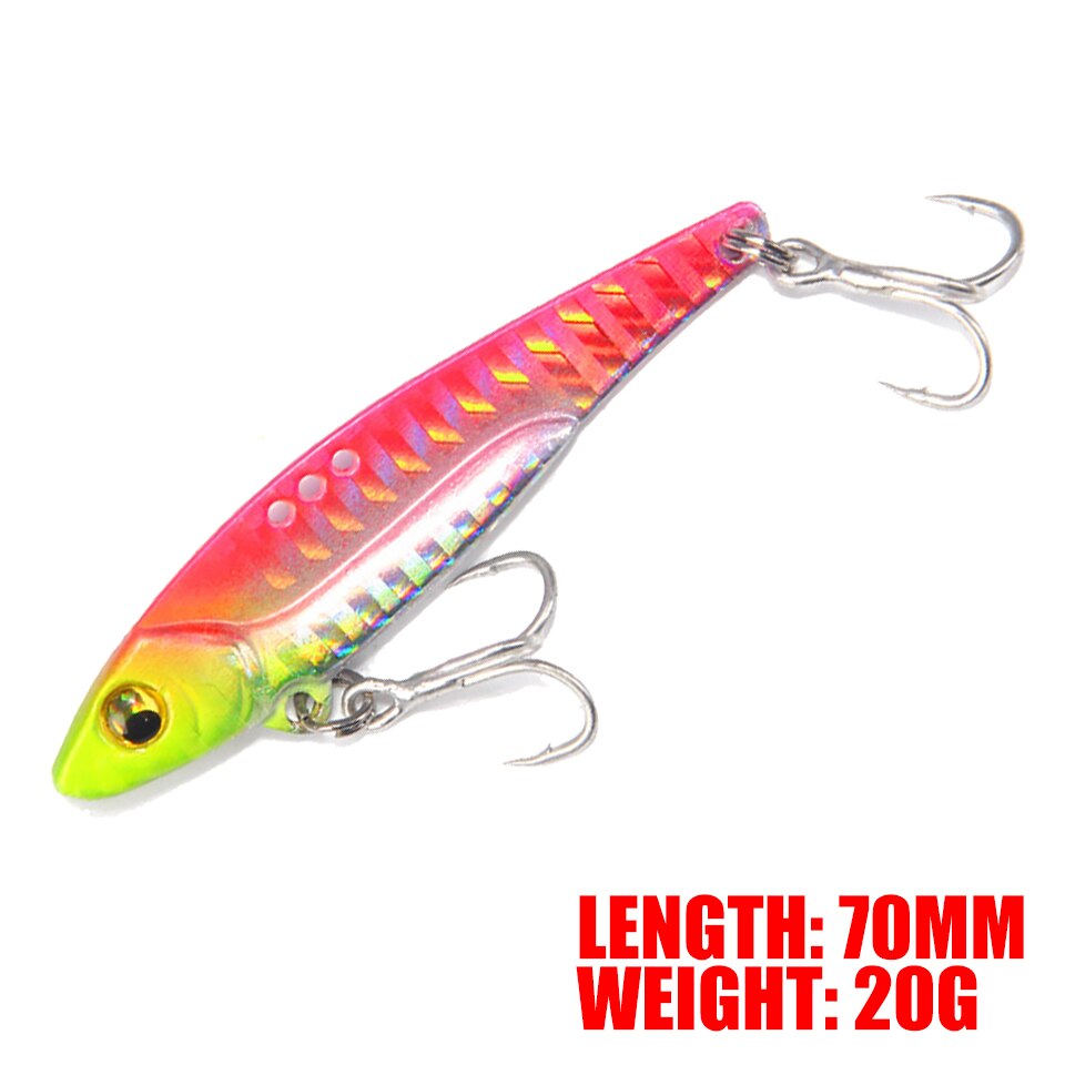 1Pcs Metal VIB FIshing Lure Vibration 3D Eyes Pesca Crank Lures Winter Sinking Hard Bait