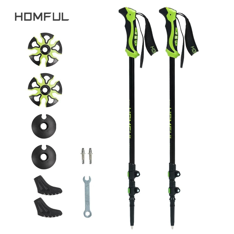 Hitorhike for Nordic walking sticks camping hiking Ultralight Adjustable Telescopic