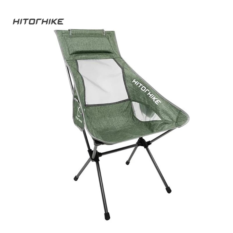 Portable Moon Chair Lightweight Fishing Camping Barbecue Foldable Extended Hiking Seat Garden