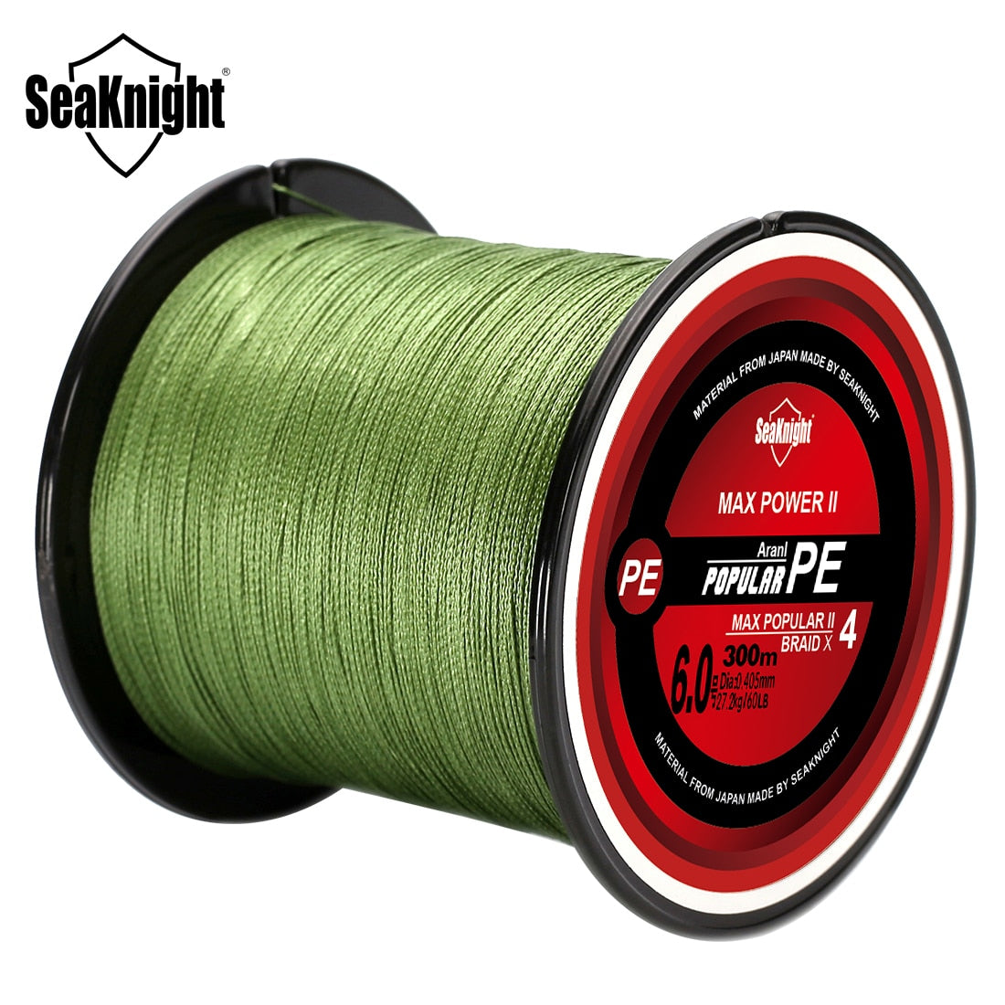 Knight Brand TriPoseidon Series 4 Strands 300M PE Braided Fishing Line 8-60LB Multifilament