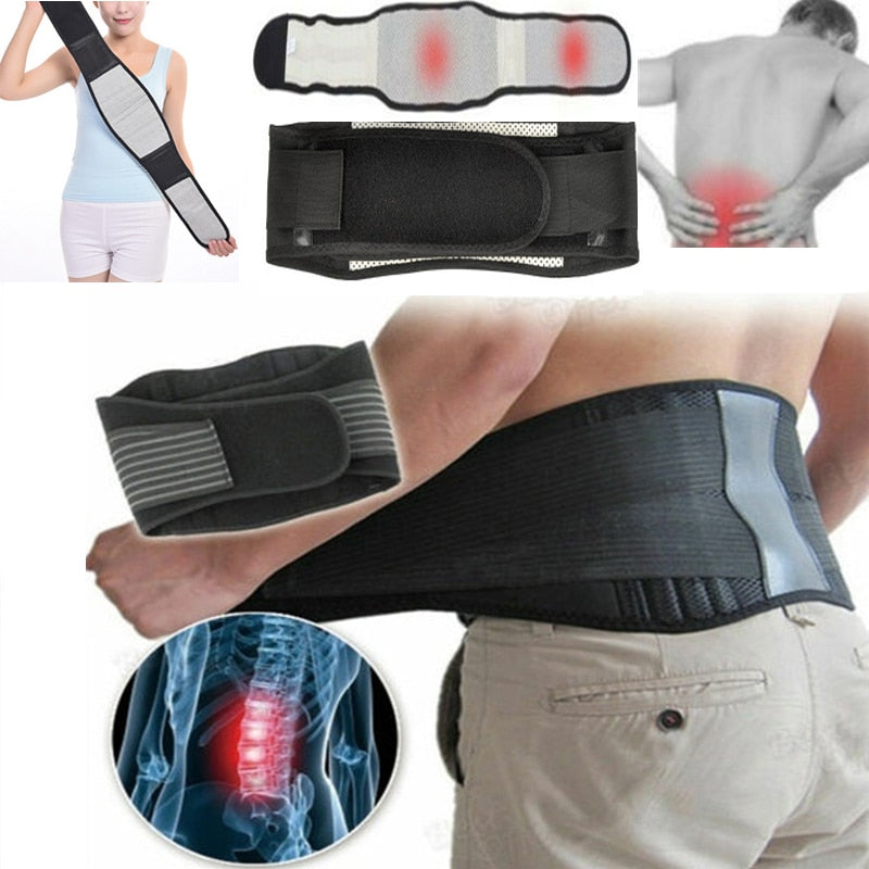 Adjustable Waist Belt Tourmaline Self Heating Magnetic Therapy Waist Support Lumbar