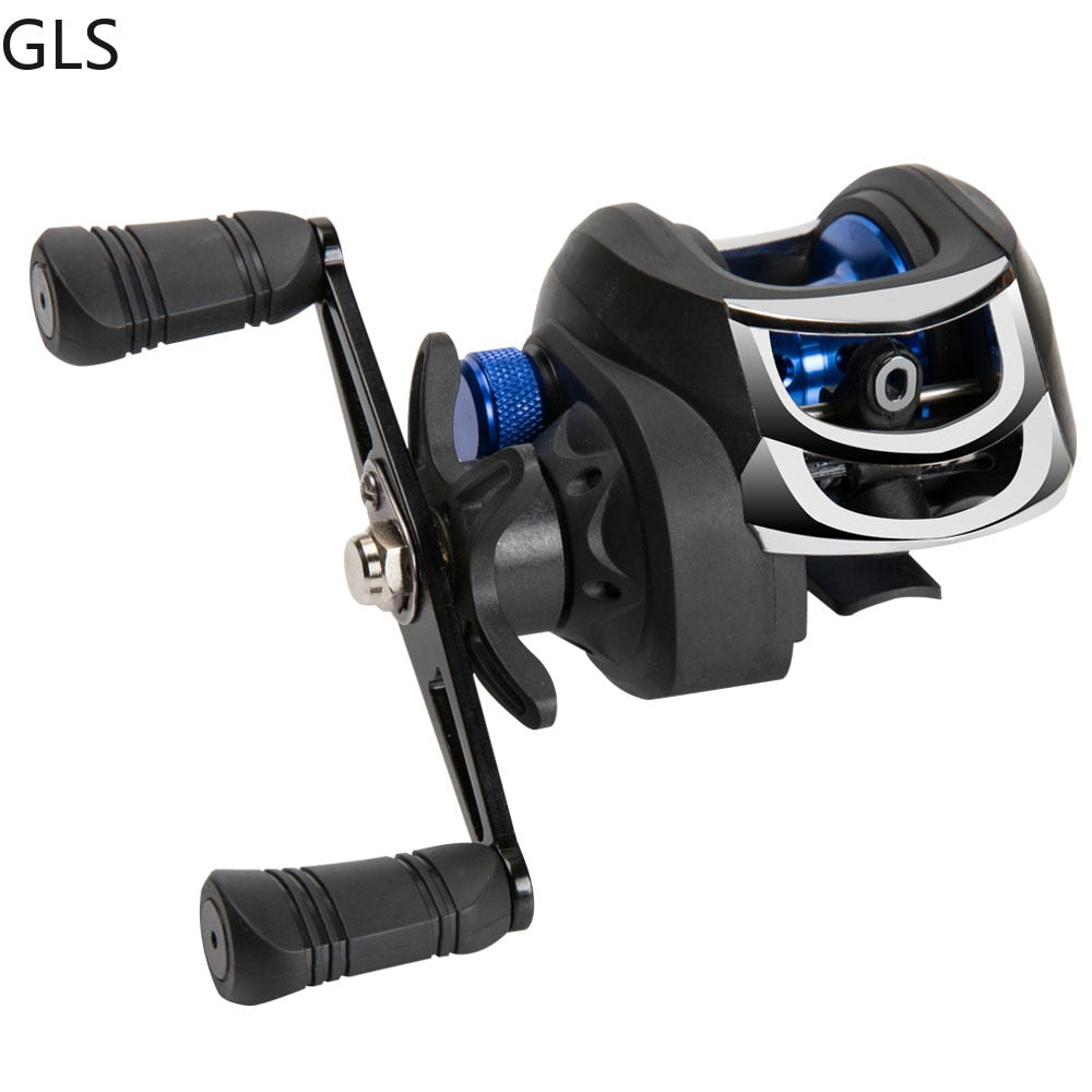 GLS Metal winding ring Series Baitcasting Reel 7.2:1 Ultra-Light 8KG MAX Drag Power