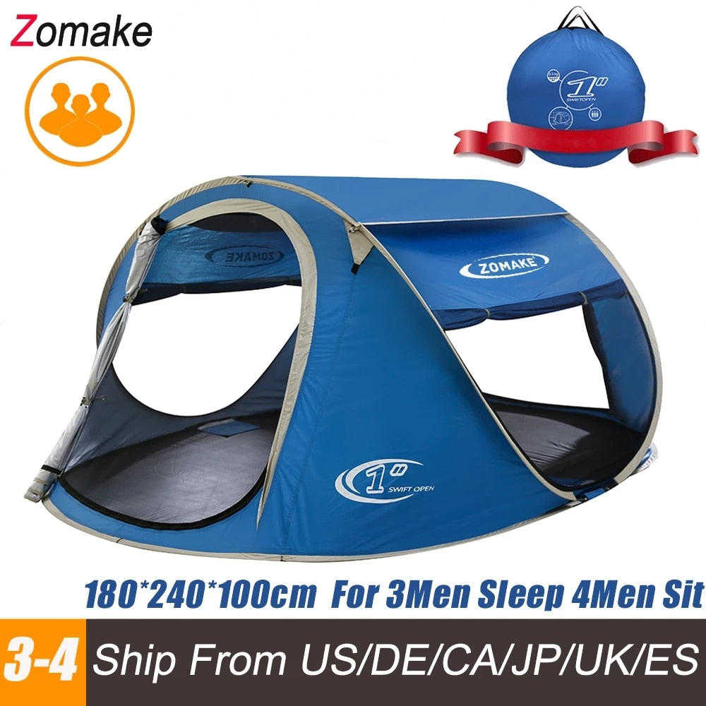 ZOMAKE Beach Tent Pop Up Large Automatic Instant Lightweight Hiking Camping