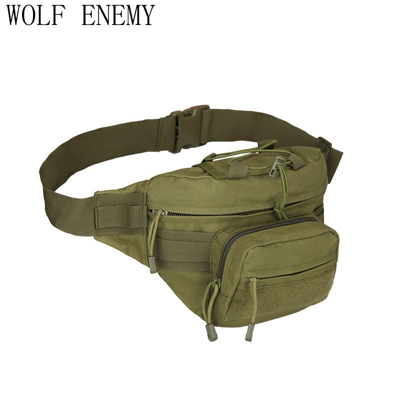 Outdoor Military Tactical Waist Pack Shoulder Bag Molle Camping Hiking Pouch Climbing