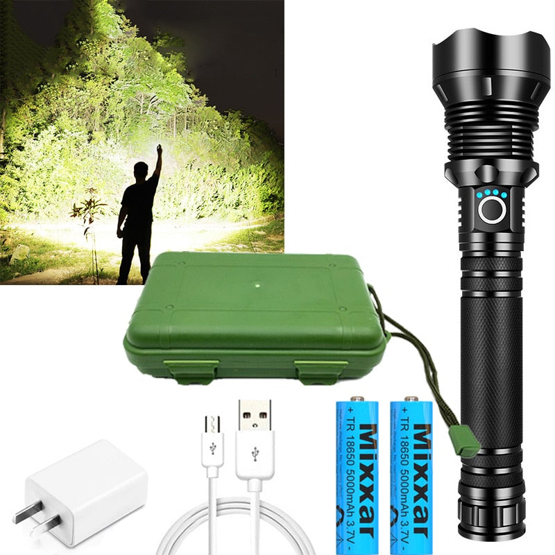 XPH90 70 50 LED/Powerful/Rechargeable/Tactical/Handled/EDC Flashlight cob Bike/Camping