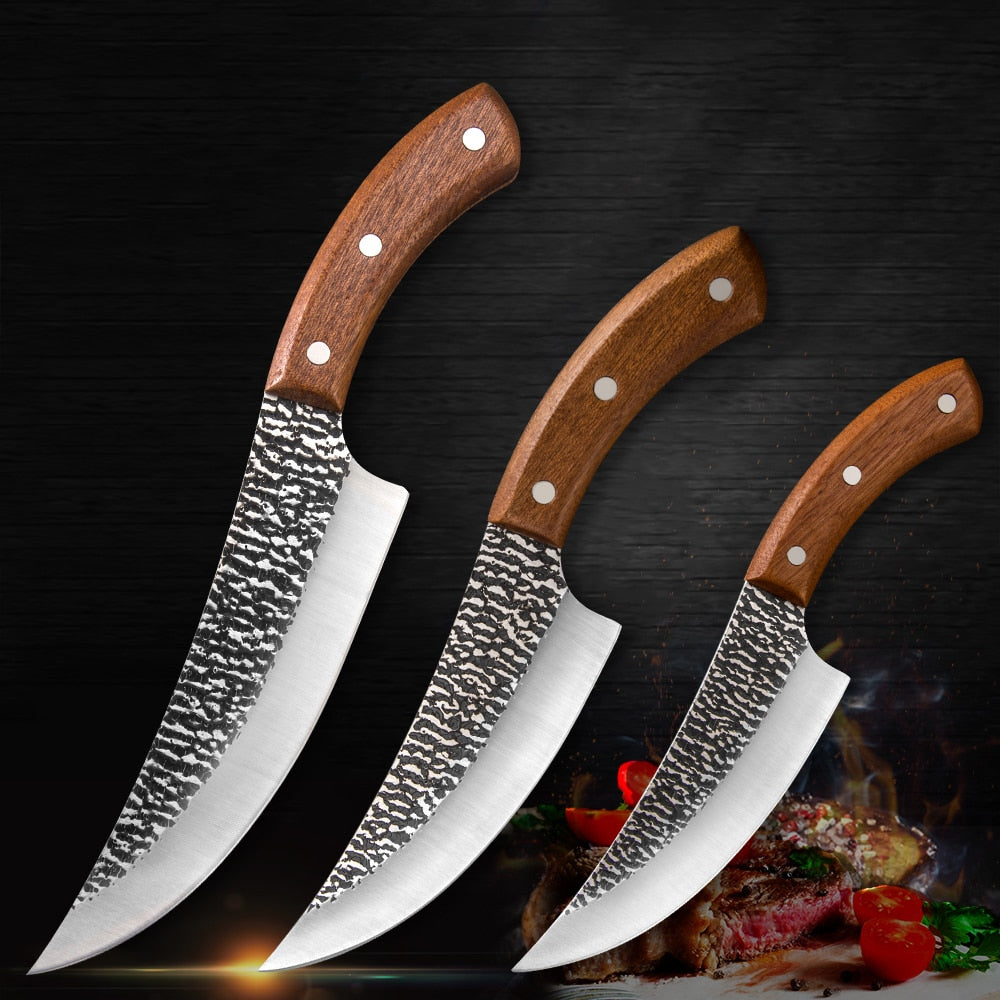 5&quot; 6&quot; 7&quot; Chef Knife Forged Outdoor Hunting Knife Stainless Steel