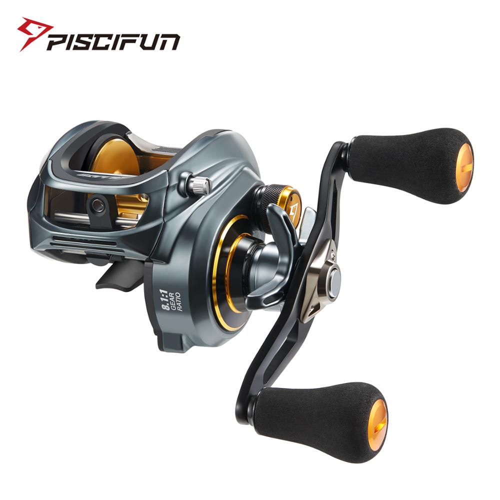 Profile Baitcasting Reel 15KG Max Drag 8+1 Bearings Aluminum Frame Freshwater Saltwater