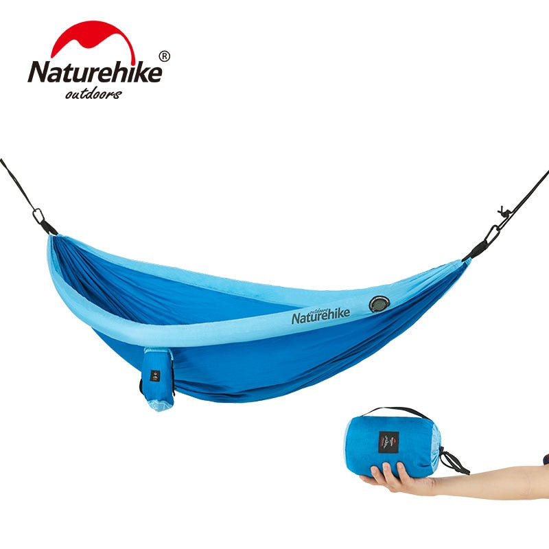 Loiding weight 200KG 2 Person Ultralight Inflatable Camping Hammock Tent 210T Nylon