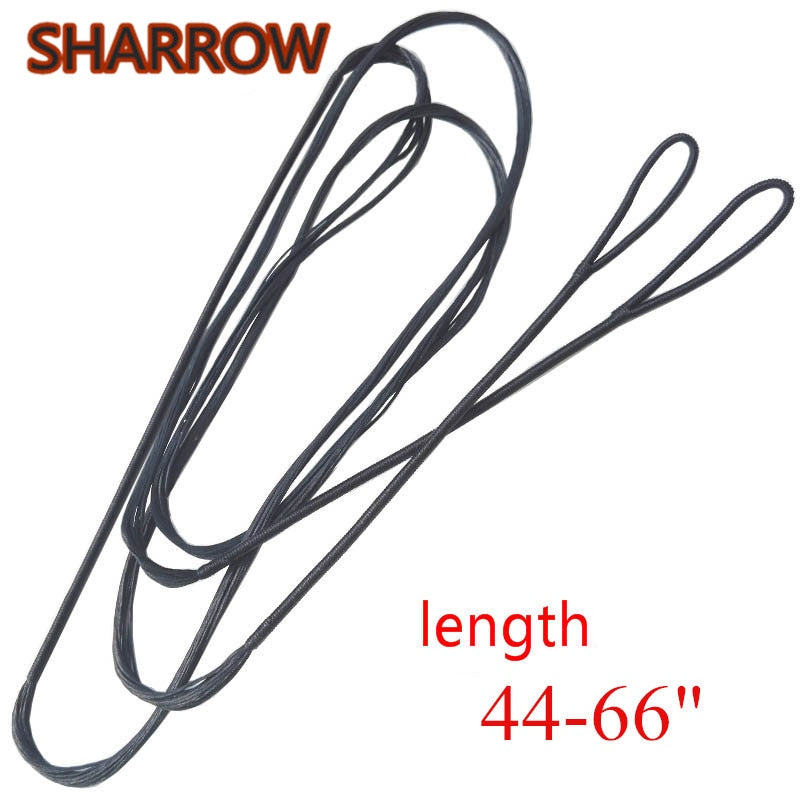 Bowstrings Fit 48''-70'' Black Replacement Bow String Recurve Bow Long Bow Shooting Accessories