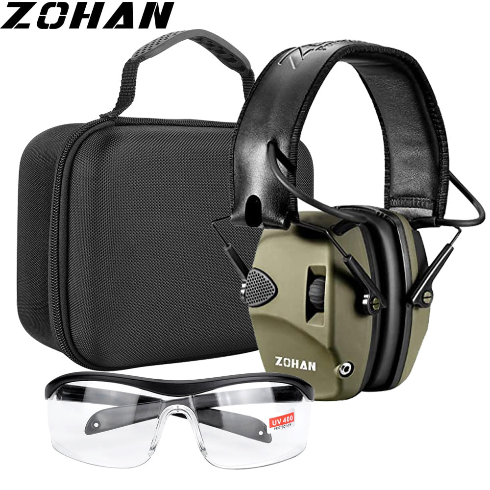 ZOHAN Earmuffs Active Headphones for Shooting Electronic Hearing protection Ear protect