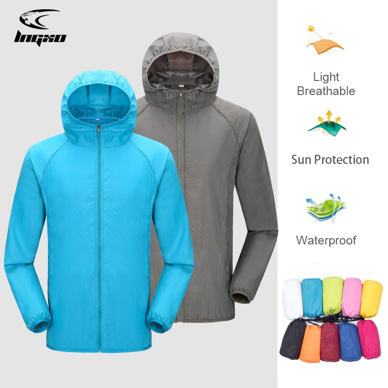 Jacket Men Women Waterproof Sun Protection Clothing Fishing Hunting Clothes Quick