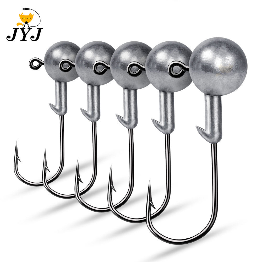 JYJ 1g 2g 3g 4g 5g 10g 20g 22g 25g 28g crank Jig head hook fishing hook head Jig