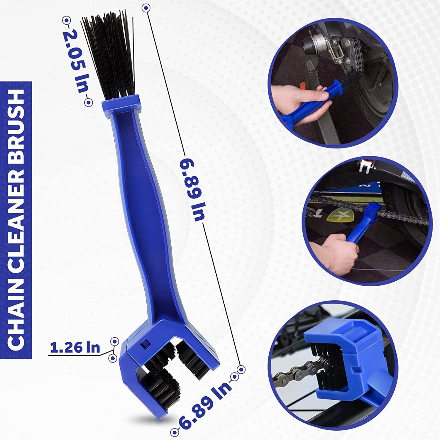 Motorcycle Chain Brush Bicycle Cleaning Brush Cleaning Electric Vehicle Tools Brush Chain