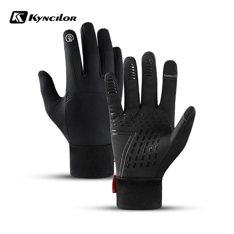 Men Women Gloves Touch Cold Waterproof Motorcycle Cycle Gloves Male Outdoor Sports Warm