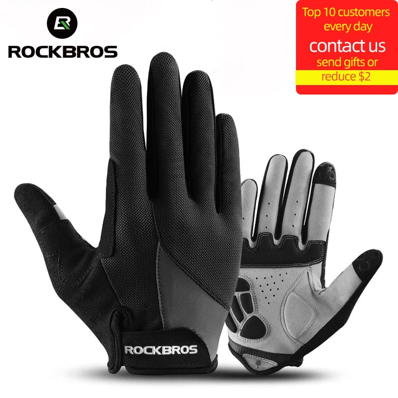 ROCKBROS Windproof Cycling Glove Touch Screen Riding MTB Bike Glove Thermal Warm