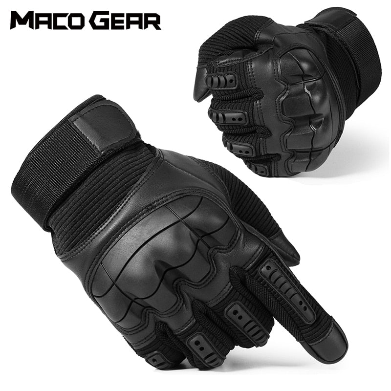 Touch Screen Tactical Gloves PU Leather Army Military Combat Airsoft Sports Cycling Paintball