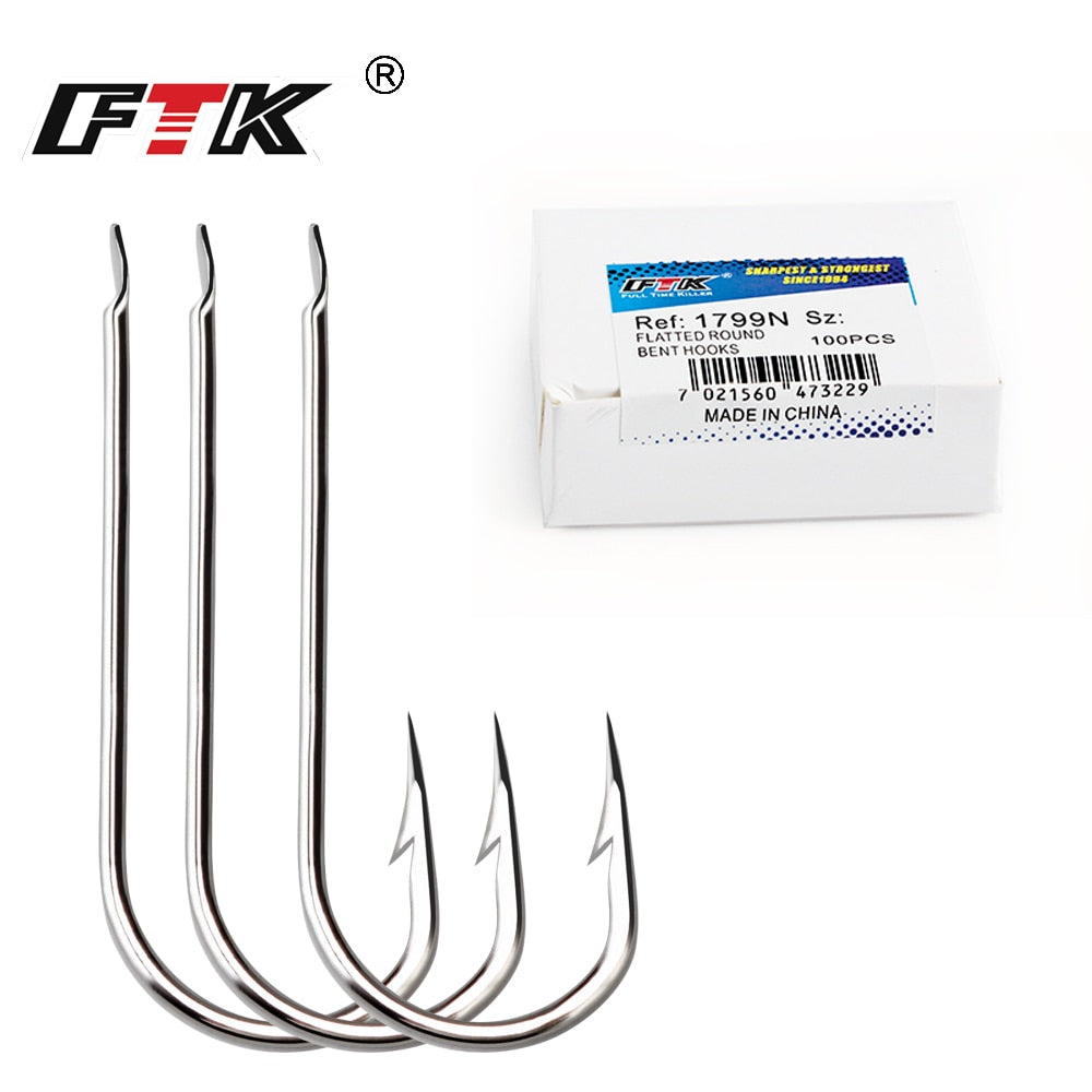 Barbed Fish Hook Fishhook 100PCS/LOT Size1#-Size10# High Carbon Steel Jigging Carp