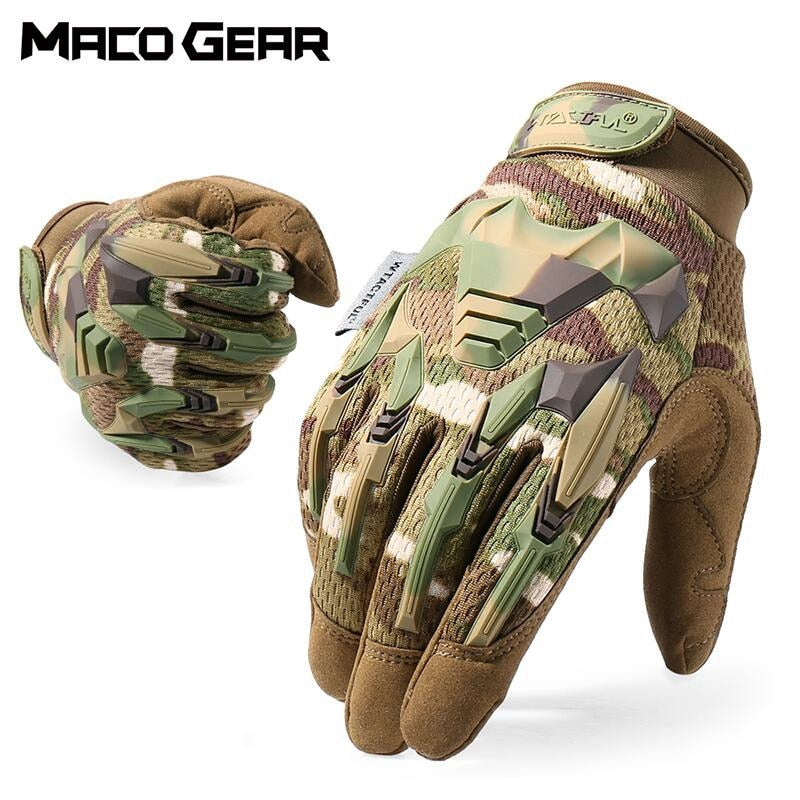 Glove Camo Army Military Combat Airsoft Bicycle Outdoor Hiking Shooting Paintball