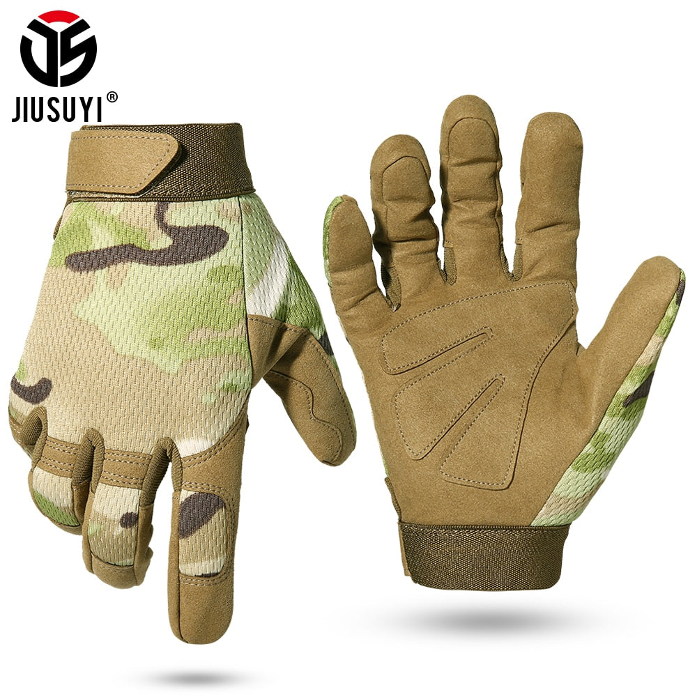 Multicam Tactical Gloves Antiskid Army Military Bicycle Airsoft Motorcycle Shoot Paintball