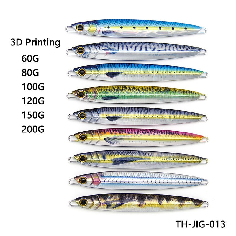 100g print knife jig jigging lure with assist hook slow jig sea bass mackerel tuna boat